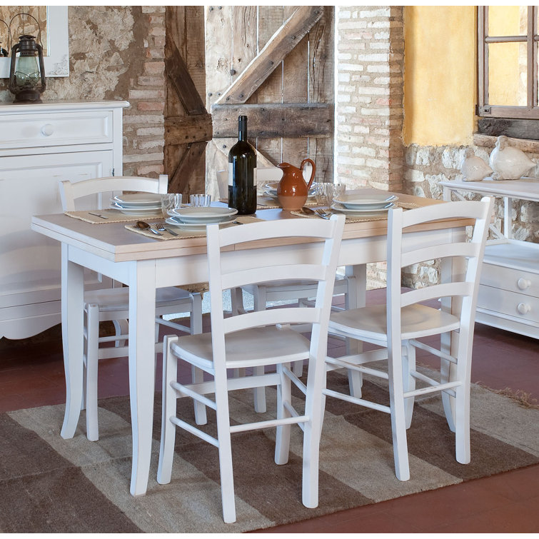 August Grove Chantilly Extendable Solid Wood Dining Table Wayfair.co.uk